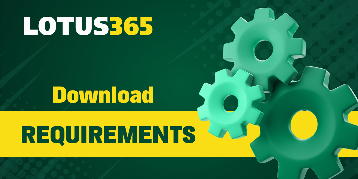 Device requirements to install the Lotus 365 application
