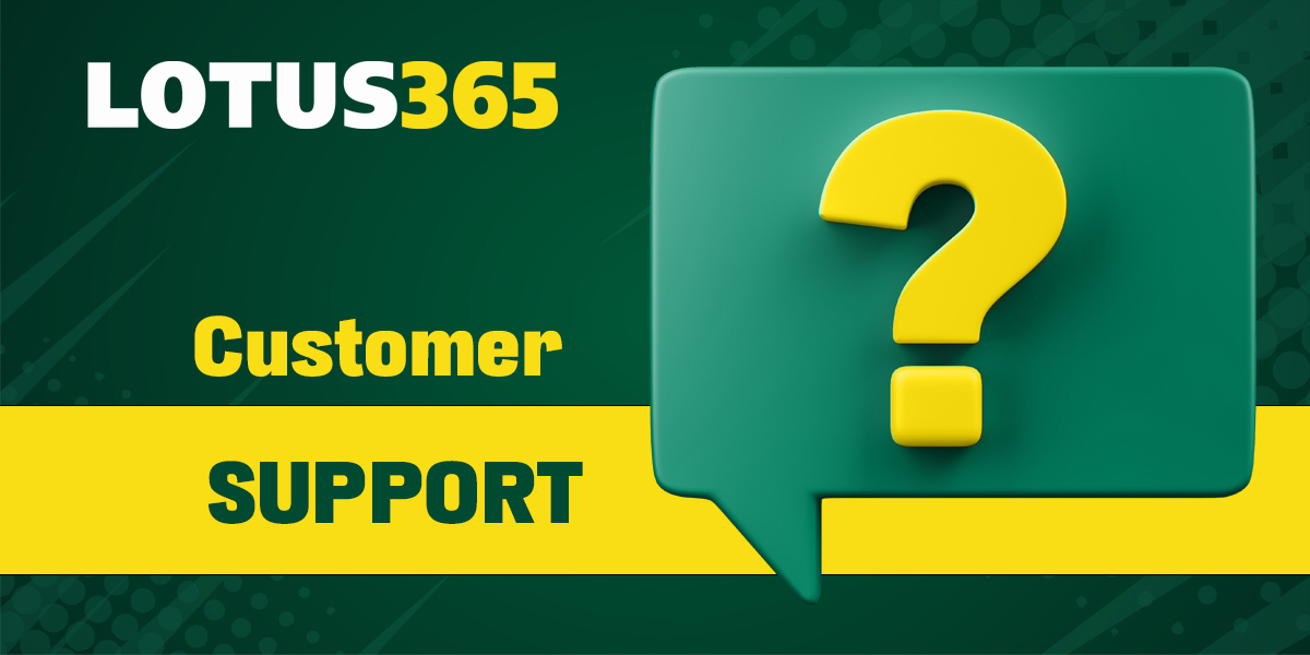 Lotus365 online bookmaker support contacts
