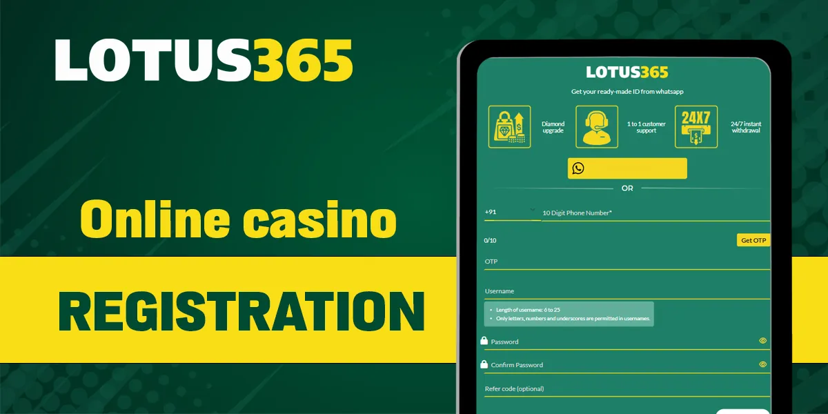 Instructions for registering a new Lotus 365 account