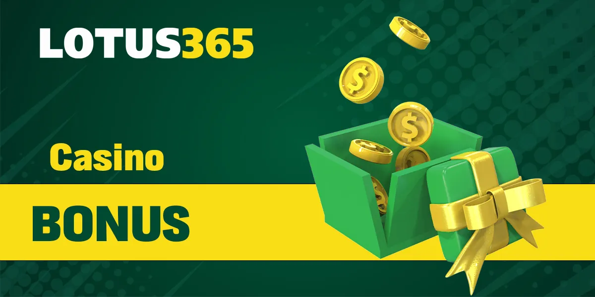 Welcome bonuses from Lotus 365 online casino