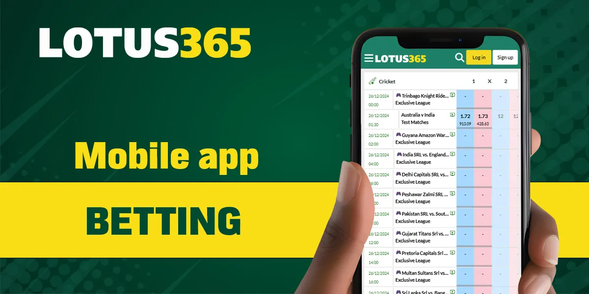 Online betting for Lotus 365 app users